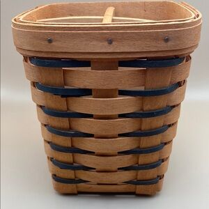 Longaberger Kitchen Utensil Basket & Wood Divider